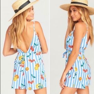 🎉HP🎉 Show me your Mumu Fruit striped wrap romper